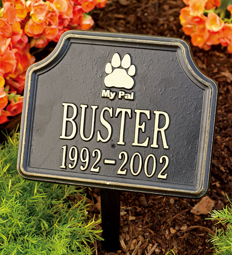 Plow & Hearth Home Accents Indoor Living Black My Pal Pet Memorial - Black