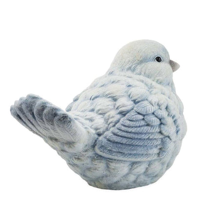 Plow & Hearth Home Accents Indoor Living Blue And White Snowbird Indoor/Outdoor Statues, Set Of 2