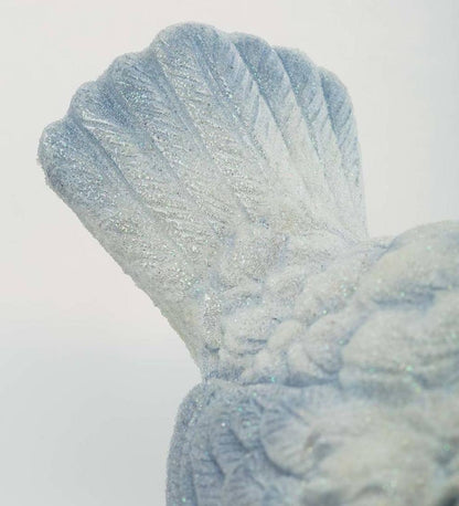 Plow & Hearth Home Accents Indoor Living Blue And White Snowbird Indoor/Outdoor Statues, Set Of 2