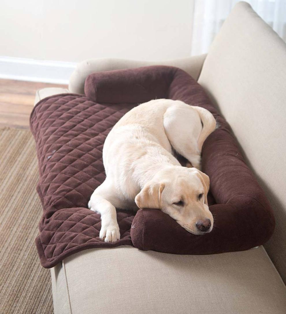 Plow & Hearth Home Accents Indoor Living Bolster Pillow Furniture Cover For Pets