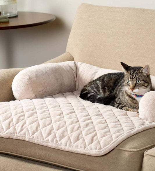 Plow & Hearth Home Accents Indoor Living Bolster Pillow Furniture Cover For Pets