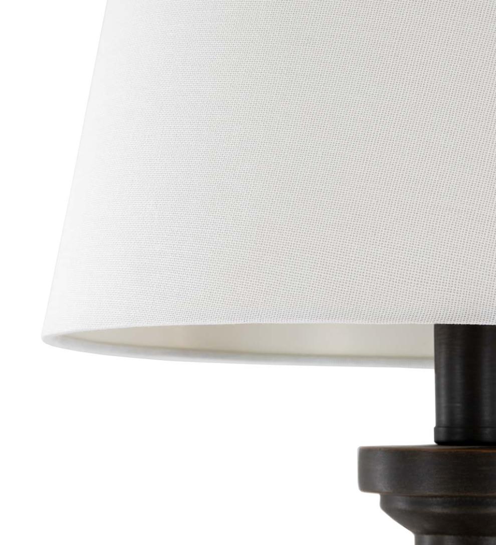 Plow & Hearth Home Accents Indoor Living Clarice Table Lamp With White Linen Shade