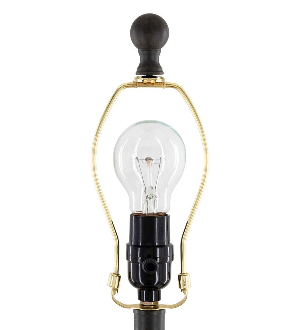 Plow & Hearth Home Accents Indoor Living Clarice Table Lamp With White Linen Shade