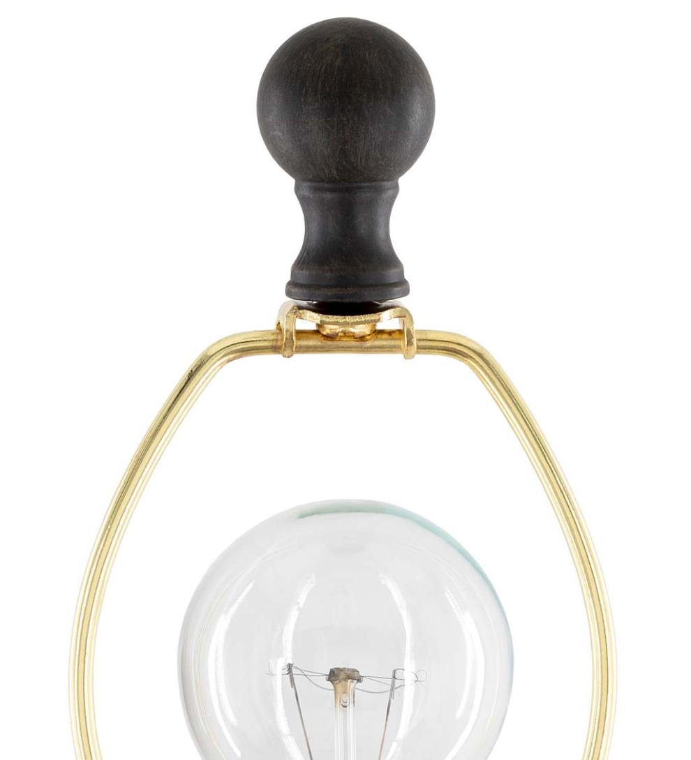 Plow & Hearth Home Accents Indoor Living Clarice Table Lamp With White Linen Shade