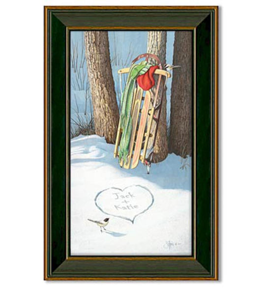 Plow & Hearth Home Accents Indoor Living Cold Days, Warm Hearts Personalized Print