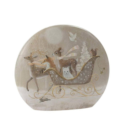 Plow & Hearth Home Accents Indoor Living Deer And Friends In A Sleigh Lighted Tabletop Art