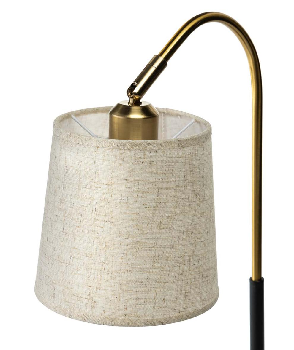 Plow & Hearth Home Accents Indoor Living Desk Lamp With Usb Port And Fabric Shade