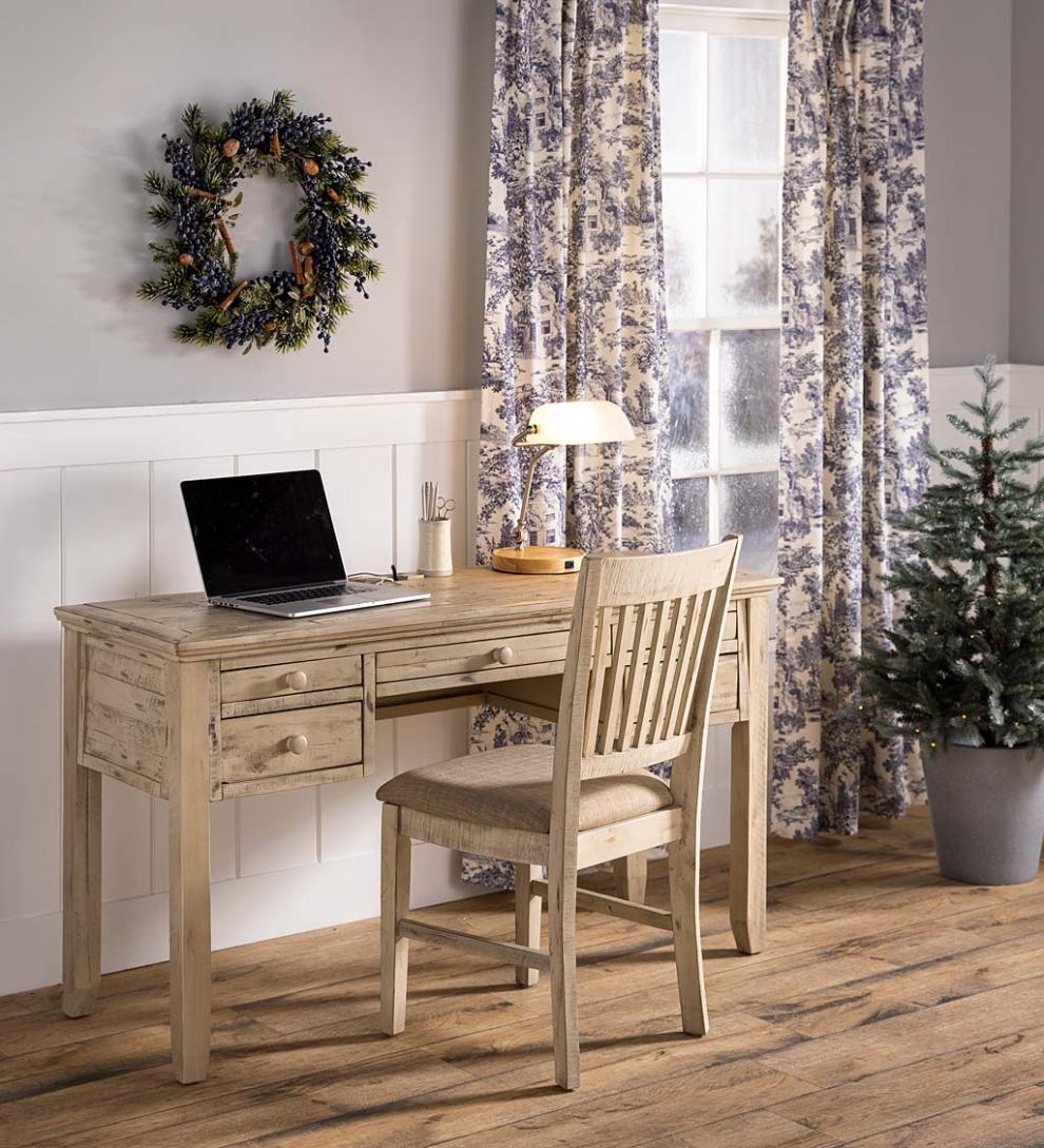 Plow & Hearth Home Accents Indoor Living Frosted Blueberry Holiday Wreath