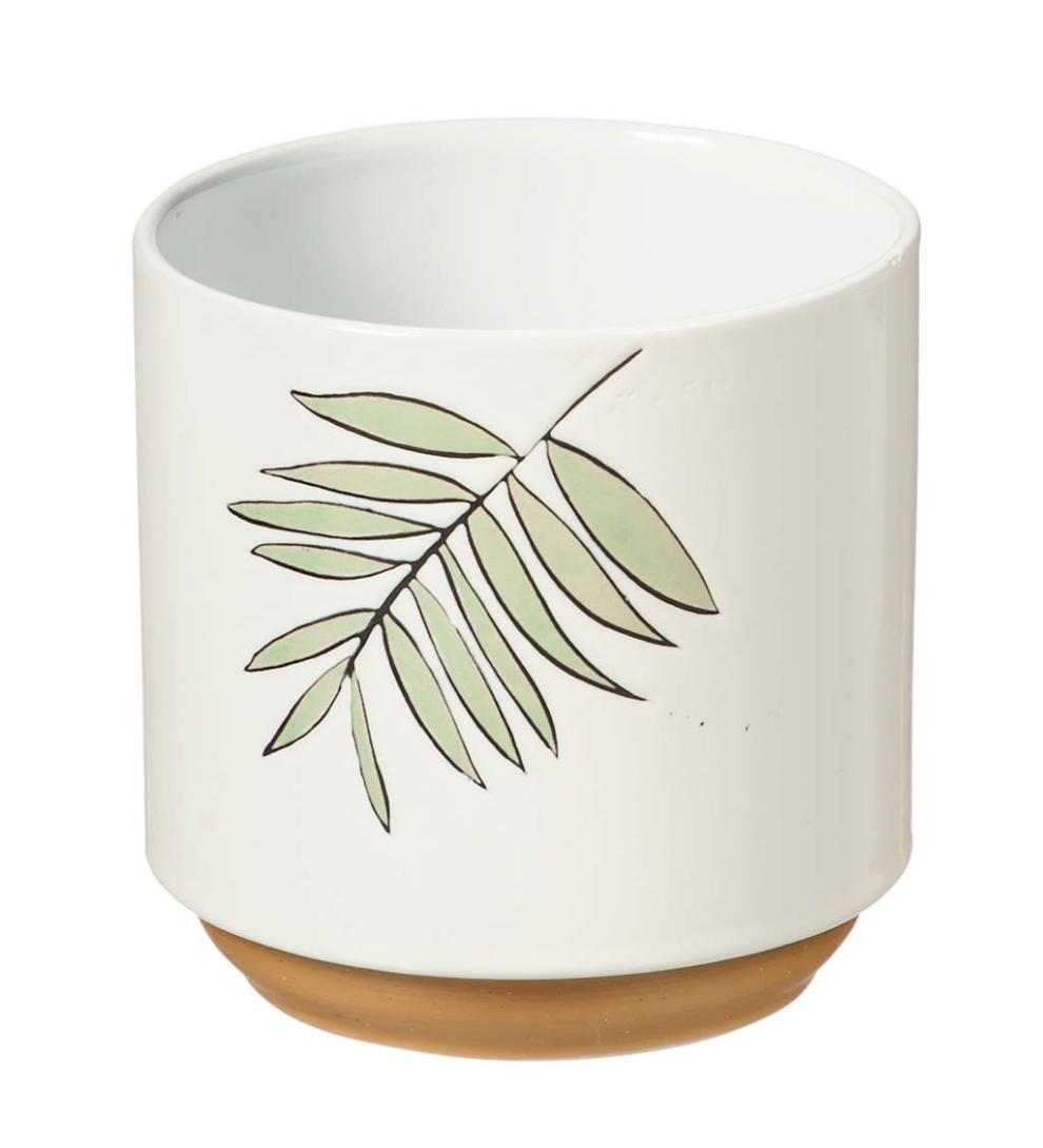 Plow & Hearth Home Accents Indoor Living Harvest Ceramic Cachepots, Set Of 3