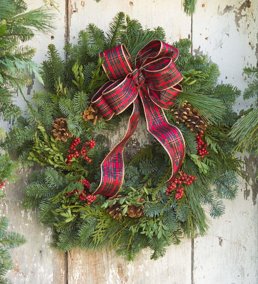 Plow & Hearth Home Accents Indoor Living Holiday Woodland Wreaths Handmade In The Pacific Northwest