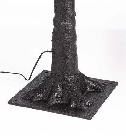 Plow & Hearth Home Accents Indoor Living Indoor/Outdoor Electric Lighted Halloween Black Tree With Orange Leds