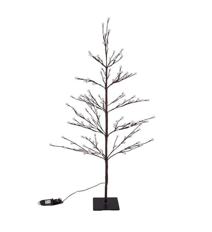 Plow & Hearth Home Accents Indoor Living Indoor/Outdoor Electric Lighted Mini Globe Trees