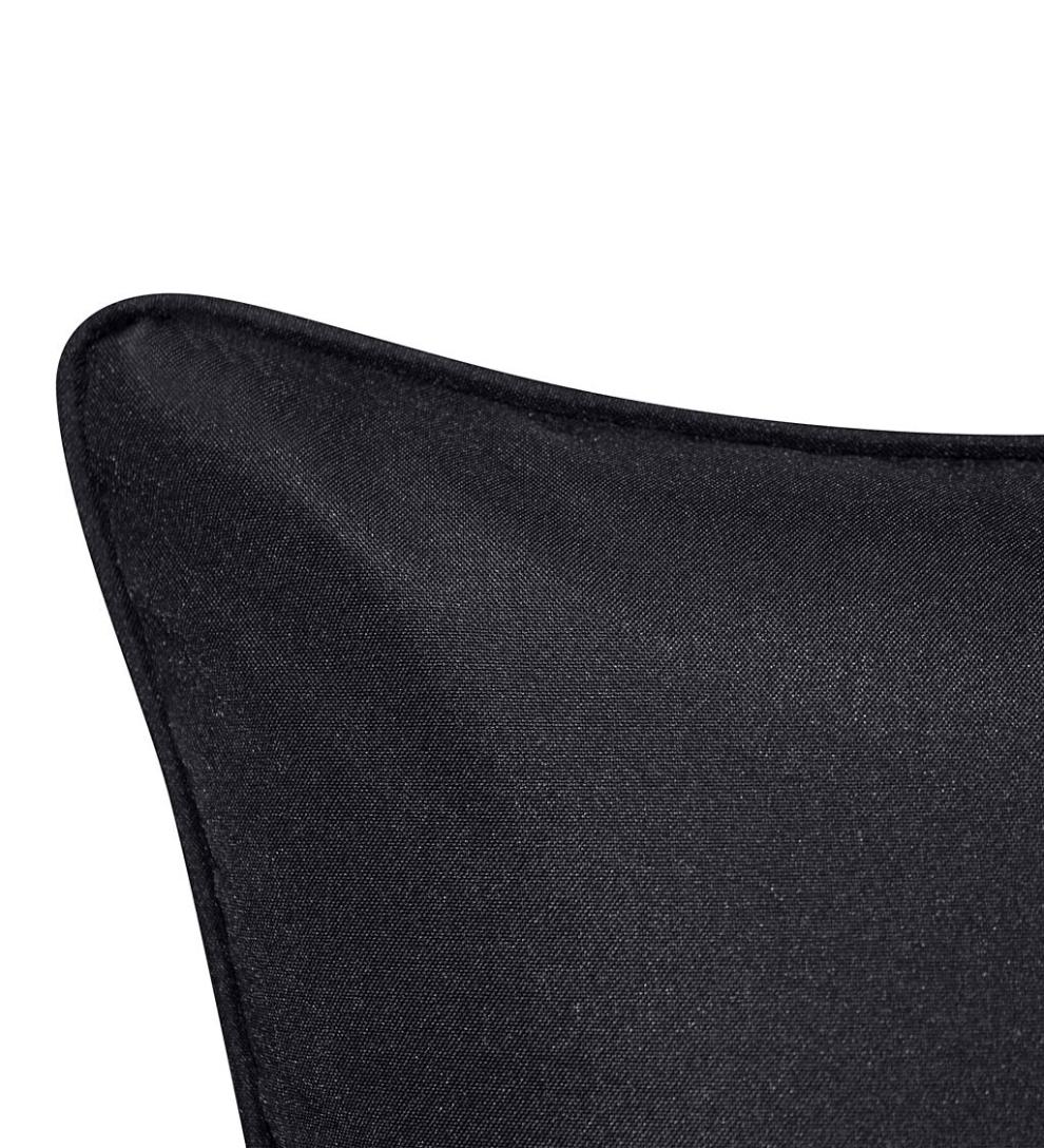 Plow & Hearth Home Accents Indoor Living Indoor/Outdoor Embroidered Dragonfly Lumbar Pillow - Black