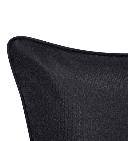 Plow & Hearth Home Accents Indoor Living Indoor/Outdoor Embroidered Dragonfly Lumbar Pillow - Black