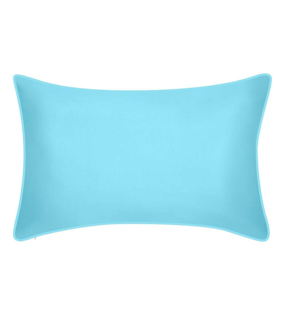 Plow & Hearth Home Accents Indoor Living Indoor/Outdoor Embroidered Geometric Lumbar Pillow