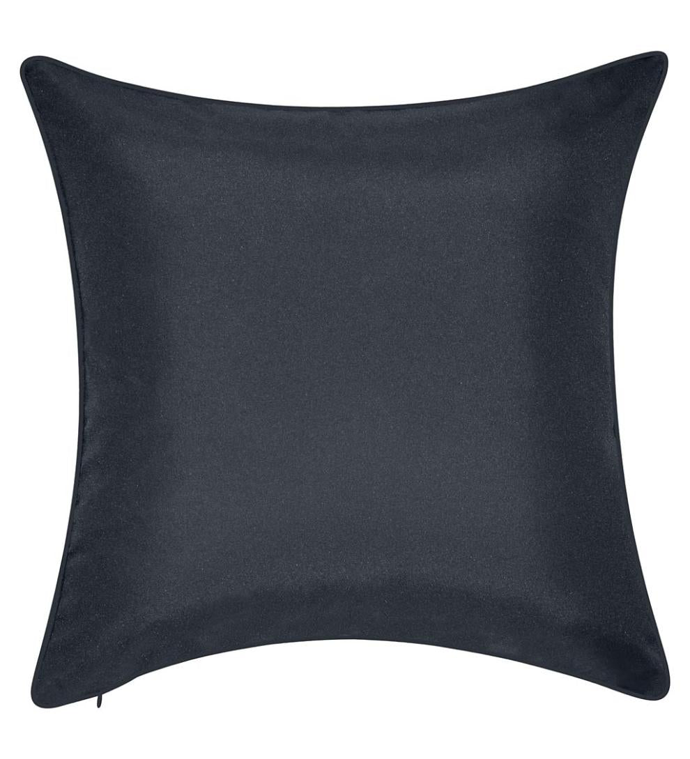 Plow & Hearth Home Accents Indoor Living Indoor/Outdoor Embroidered Lacework Throw Pillow - Black