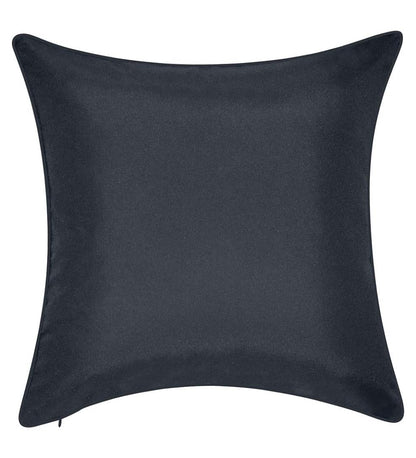Plow & Hearth Home Accents Indoor Living Indoor/Outdoor Embroidered Lacework Throw Pillow - Black