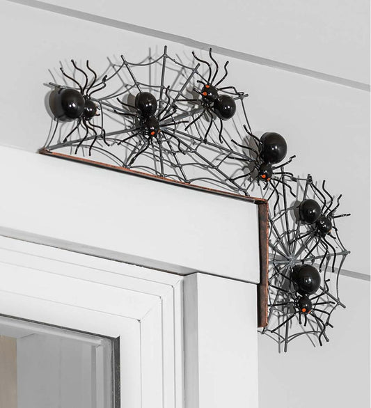 Plow & Hearth Home Accents Indoor Living Indoor/Outdoor Halloween Door Corner Decorations - Bats