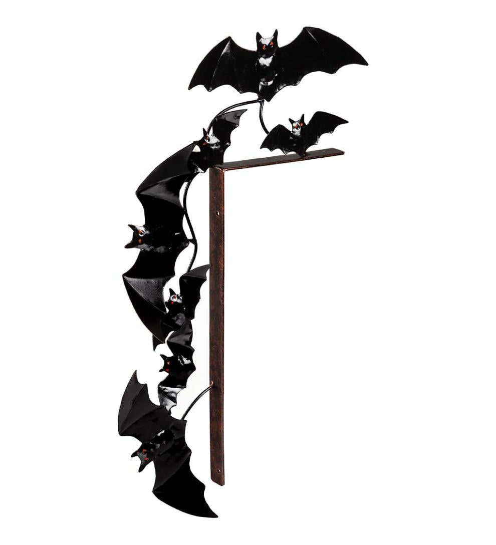 Plow & Hearth Home Accents Indoor Living Indoor/Outdoor Halloween Door Corner Decorations - Bats