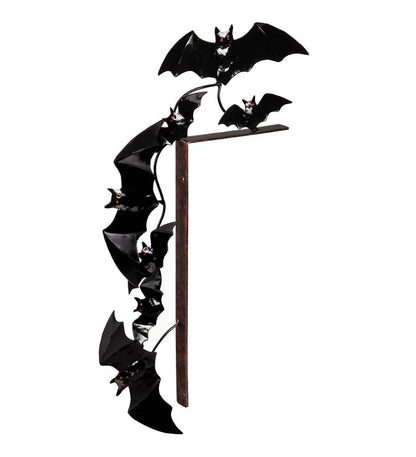 Plow & Hearth Home Accents Indoor Living Indoor/Outdoor Halloween Door Corner Decorations - Bats