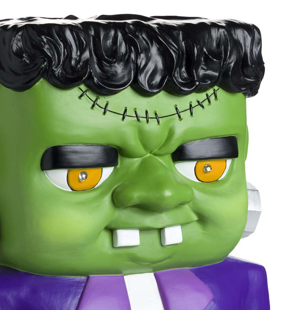 Plow & Hearth Home Accents Indoor Living Indoor/Outdoor Lighted Frankenstein Monster Shorty Halloween Statue