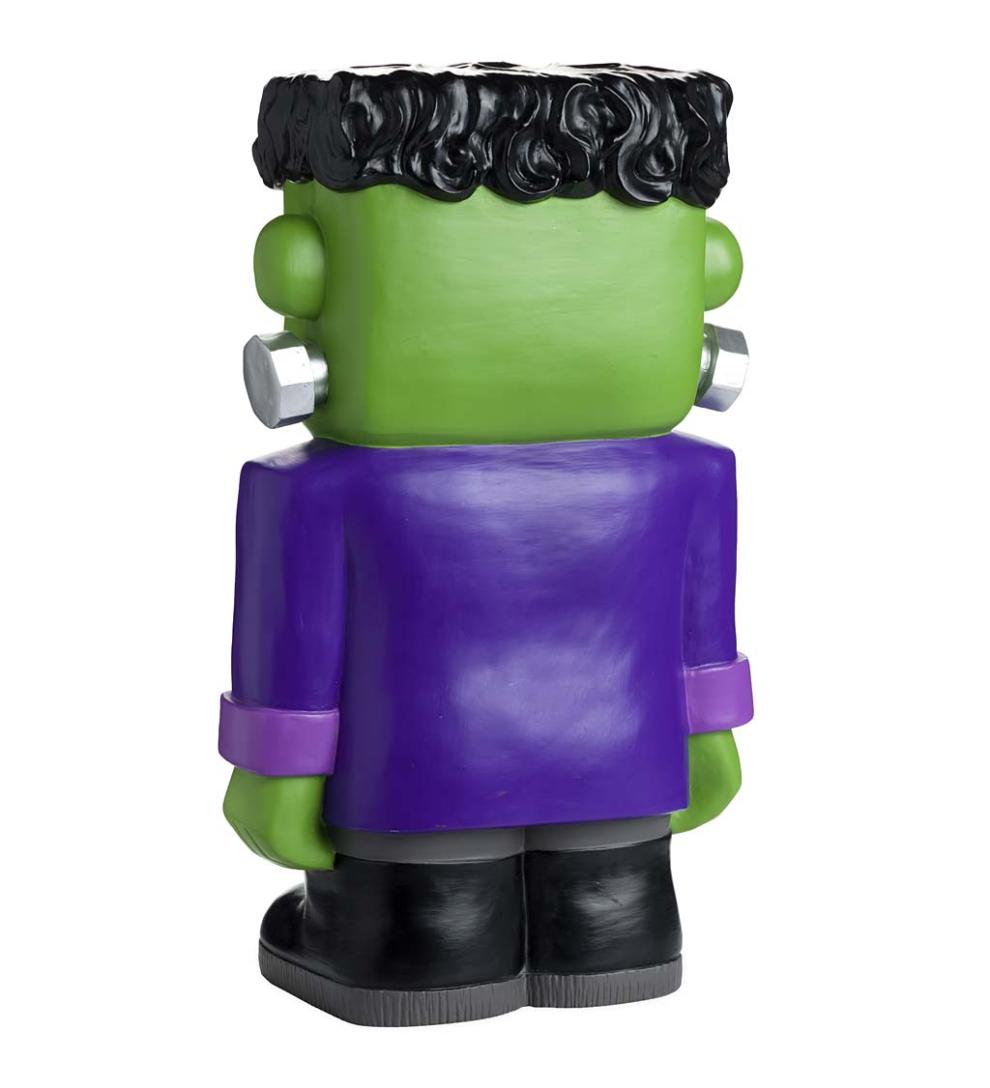 Plow & Hearth Home Accents Indoor Living Indoor/Outdoor Lighted Frankenstein Monster Shorty Halloween Statue
