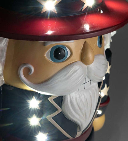 Plow & Hearth Home Accents Indoor Living Indoor/Outdoor Lighted Uncle Sam Shorty Statue