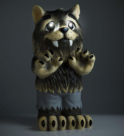 Plow & Hearth Home Accents Indoor Living Indoor/Outdoor Lighted Werewolf Shorty Halloween Statue