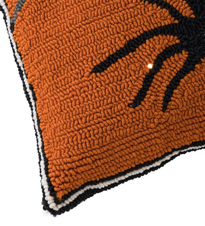 Plow & Hearth Home Accents Indoor Living Indoor/Outdoor Polypropylene Lighted Spider Web Throw Pillow
