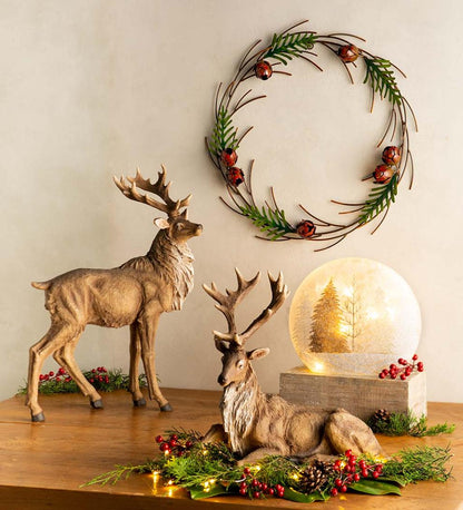 Plow & Hearth Home Accents Indoor Living Lifelike Elk Sculptures