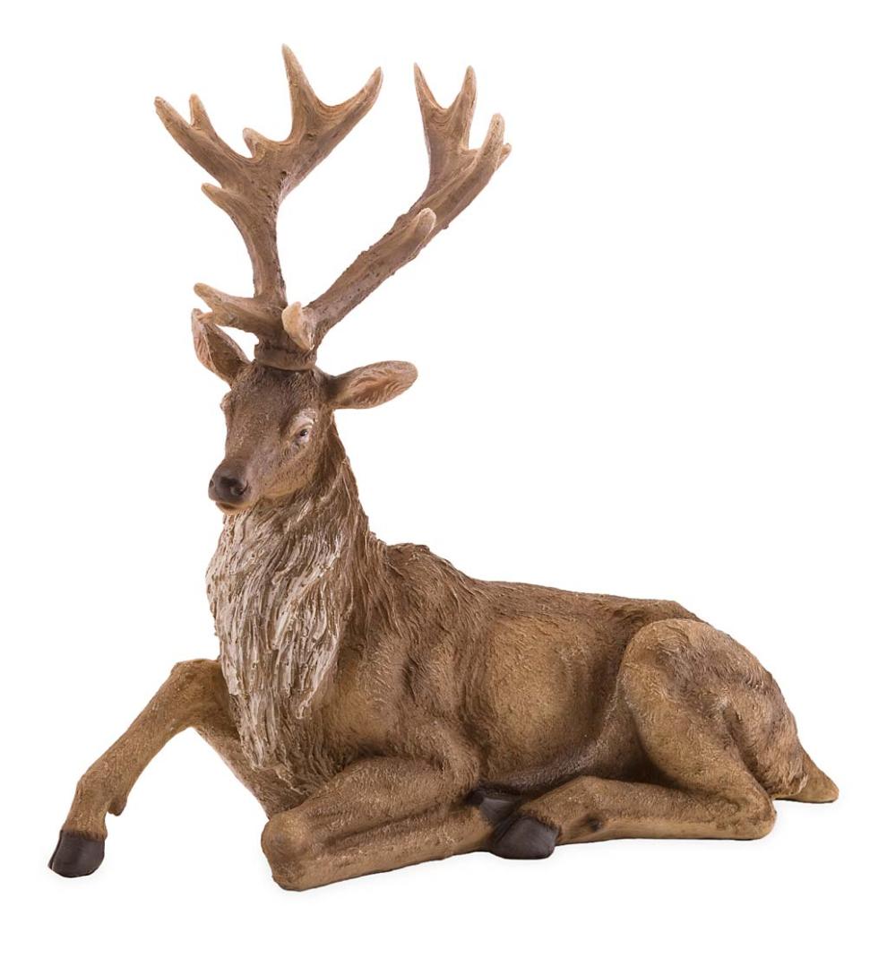 Plow & Hearth Home Accents Indoor Living Lifelike Elk Sculptures