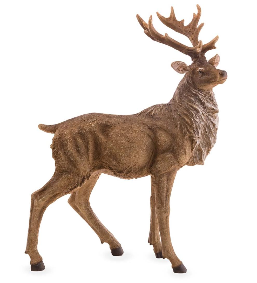 Plow & Hearth Home Accents Indoor Living Lifelike Elk Sculptures