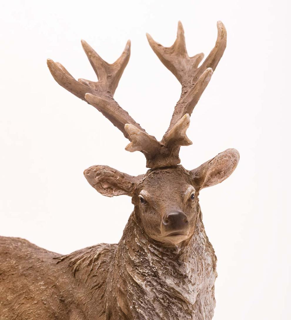 Plow & Hearth Home Accents Indoor Living Lifelike Elk Sculptures