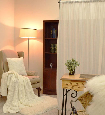 Plow & Hearth Home Accents Indoor Living Linen Look Privacy Panel