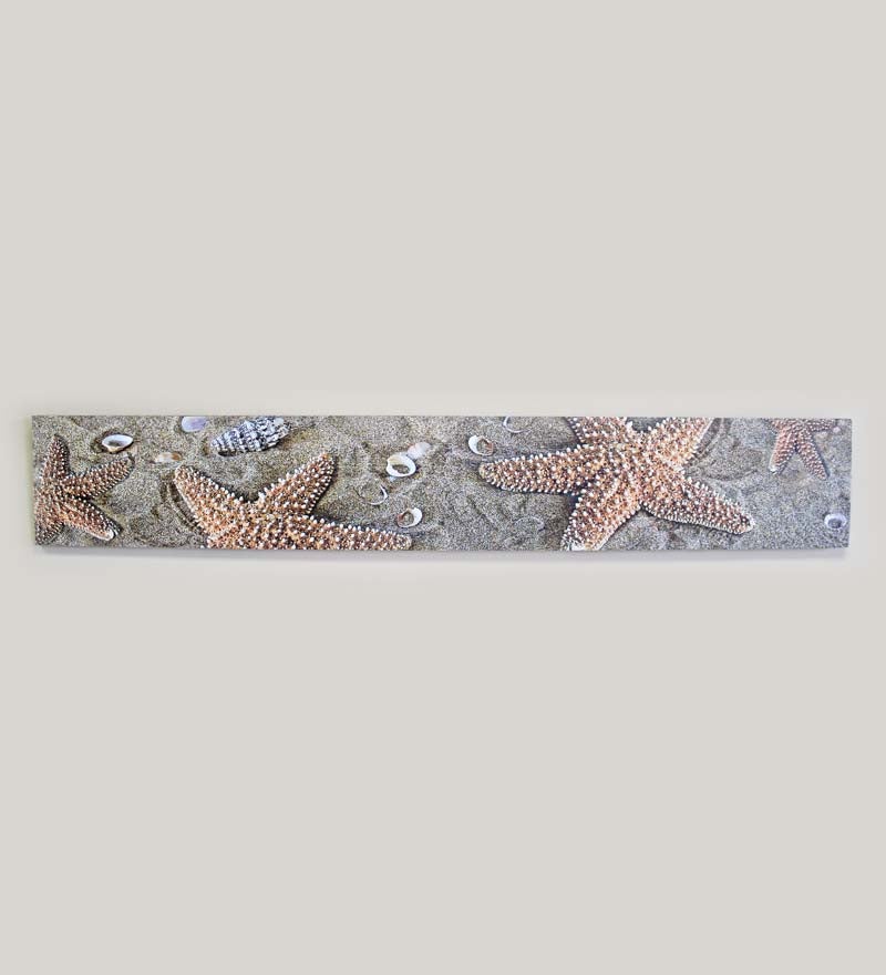Plow & Hearth Home Accents Indoor Living Mill Wood® Starfish Wall Art