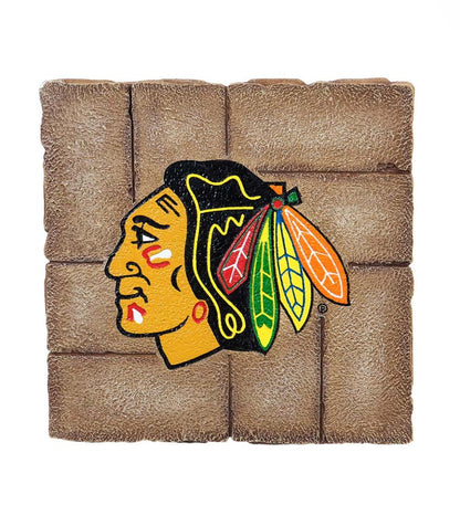 Plow & Hearth Home Accents Indoor Living Nhl Hockey Team Garden Stone Paver - Columbus Blue Jackets