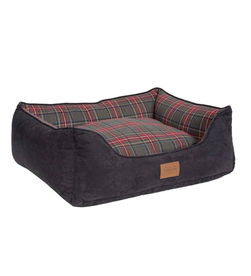 Plow & Hearth Home Accents Indoor Living Pendleton Kuddler Pet Bed In Grey Stewart Plaid