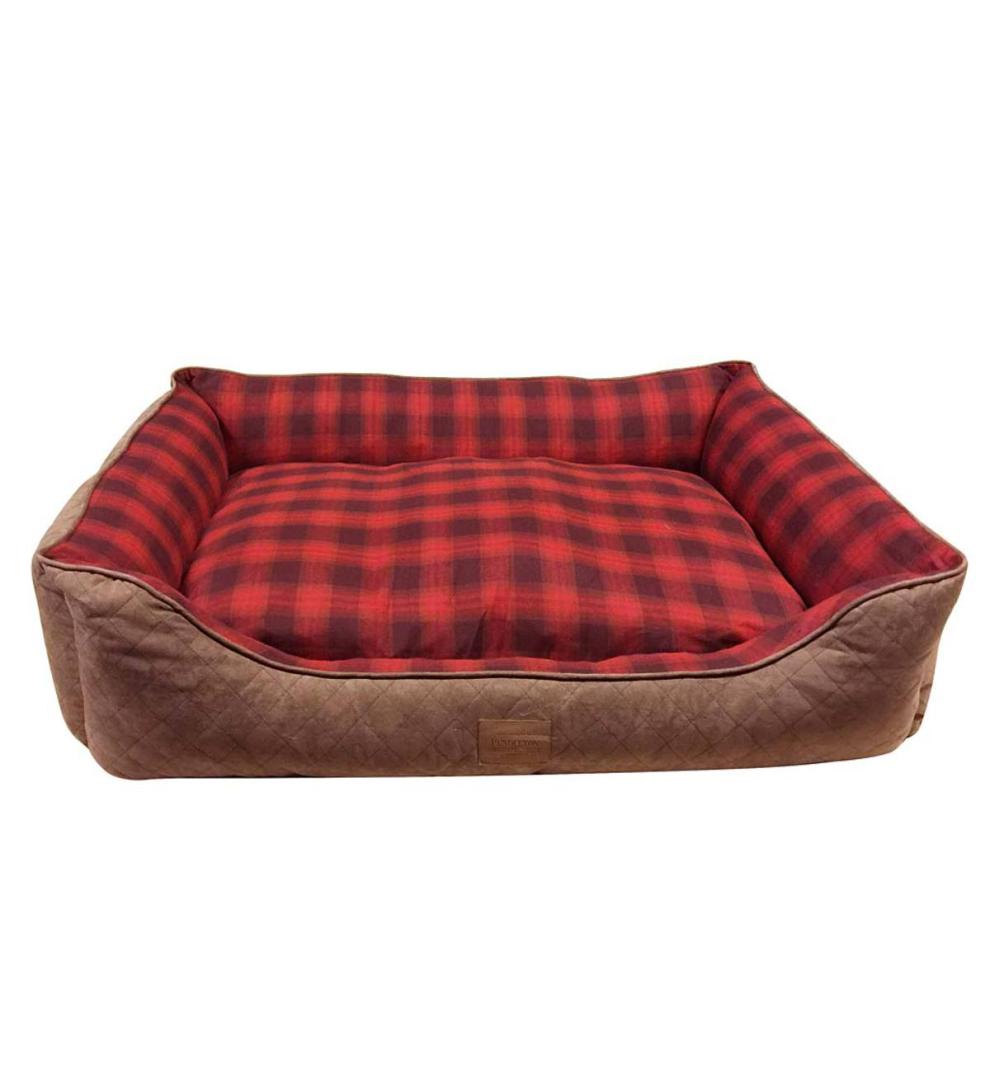 Plow & Hearth Home Accents Indoor Living Pendleton Kuddler Pet Bed In Ombre Plaid