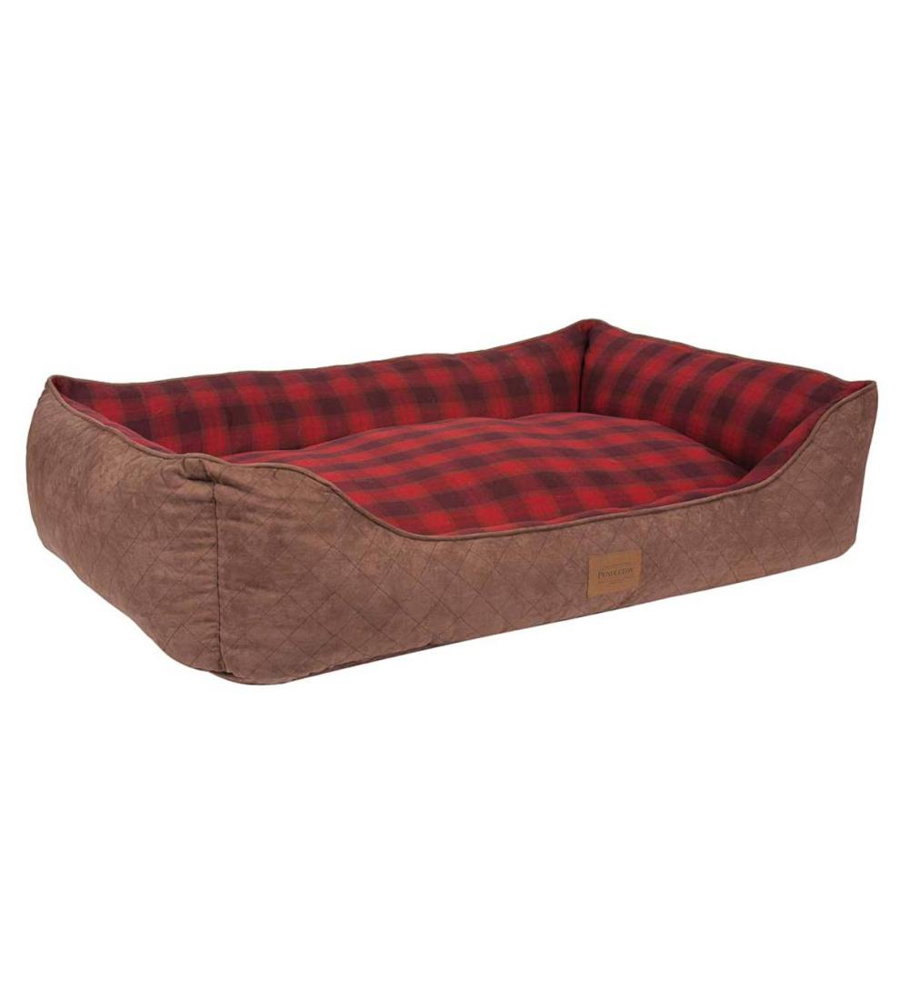 Plow & Hearth Home Accents Indoor Living Pendleton Kuddler Pet Bed In Ombre Plaid