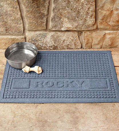 Plow & Hearth Home Accents Indoor Living Personalized Waterhog Squares Pet Doormat