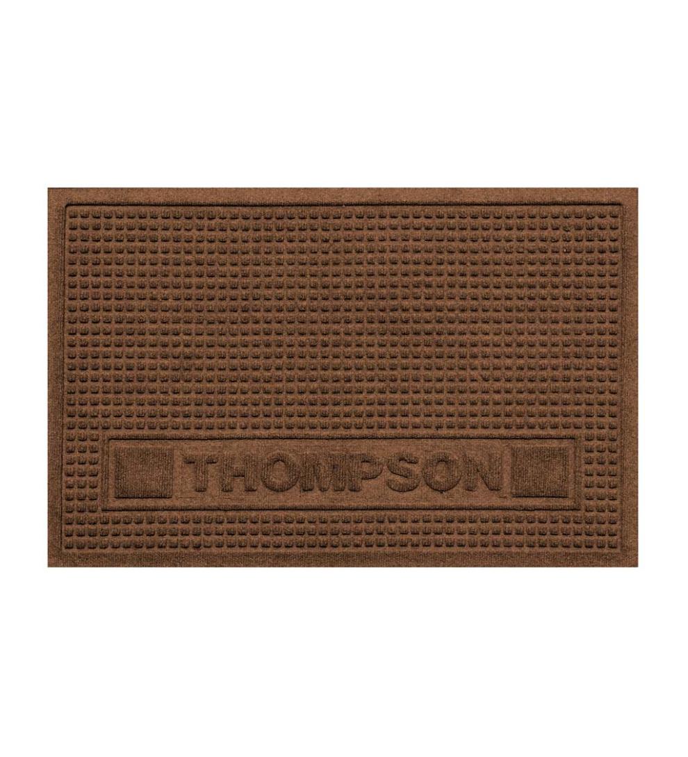 Plow & Hearth Home Accents Indoor Living Personalized Waterhog Squares Pet Doormat