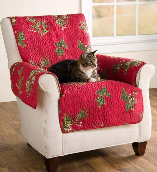 Plow & Hearth Home Accents Indoor Living Pet Furniture Cover, Peaceful Pine
