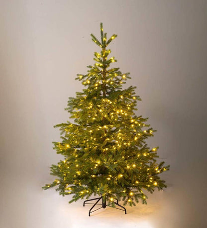 Plow & Hearth Home Accents Indoor Living Pre-Lit Arlberg Fir Christmas Tree With Eight Light Functions