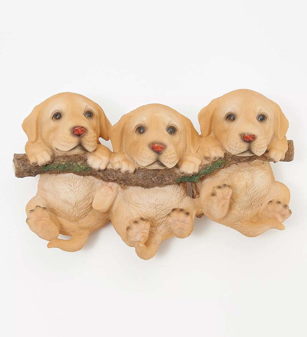 Plow & Hearth Home Accents Indoor Living Puppies On A Branch Wall Art - Puppies
