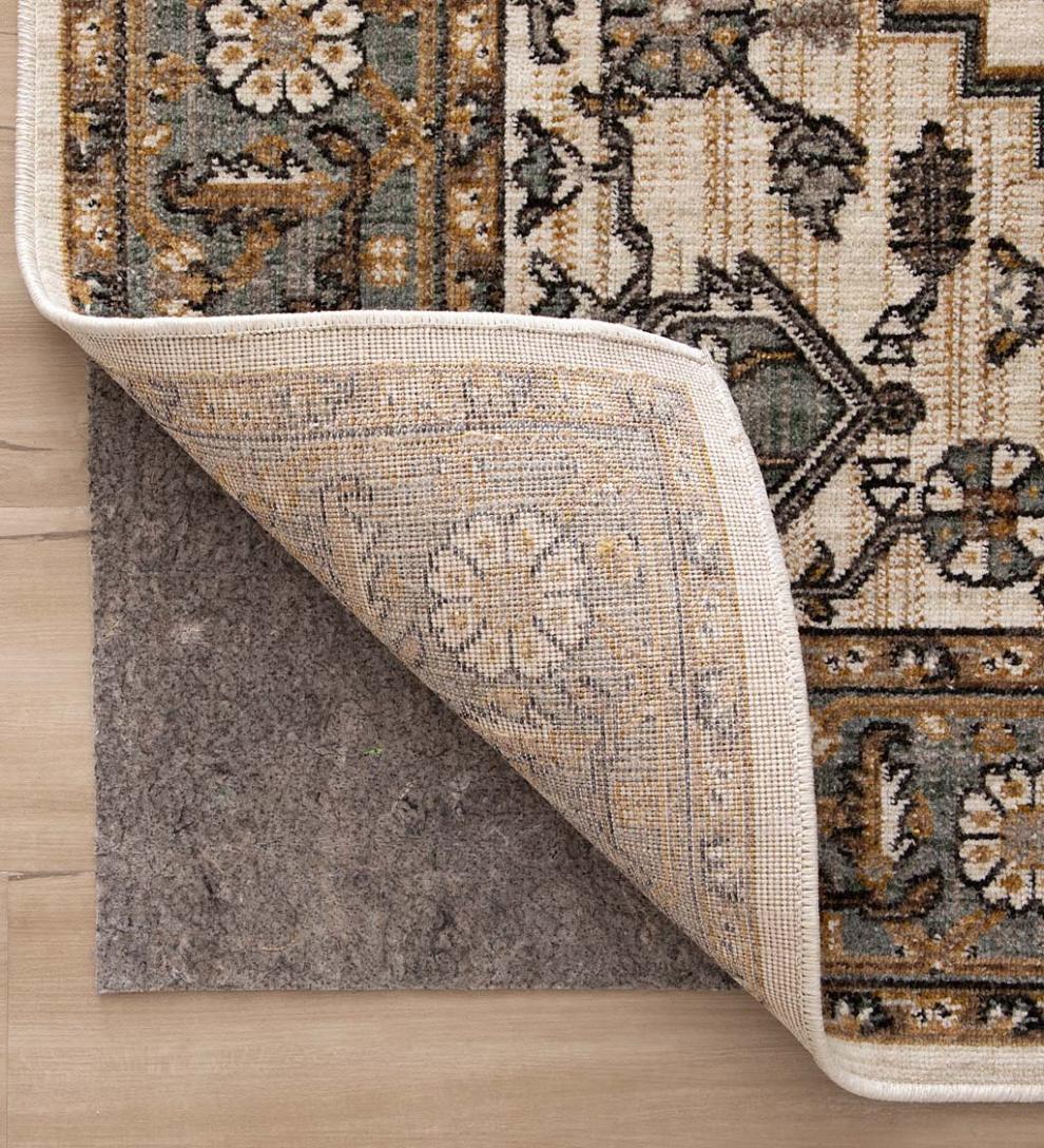 Plow & Hearth Home Accents Indoor Living Recycled Synthetic Fiber All-Surface Pet-Proof Rug Pad