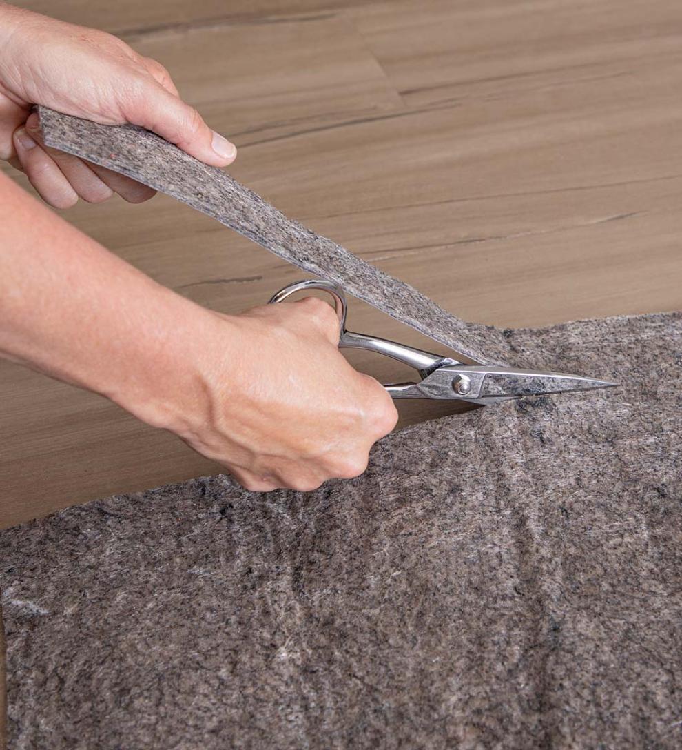 Plow & Hearth Home Accents Indoor Living Recycled Synthetic Fiber All-Surface Pet-Proof Rug Pad