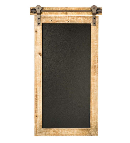 Plow & Hearth Home Accents Indoor Living Rustic Barn Door Chalk Board Message Center