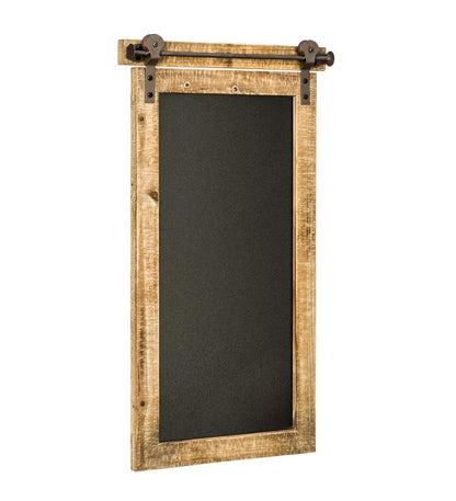 Plow & Hearth Home Accents Indoor Living Rustic Barn Door Chalk Board Message Center