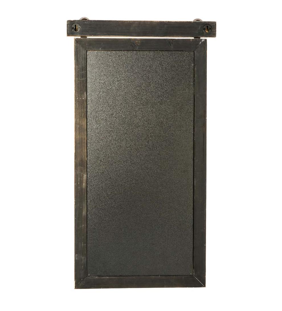 Plow & Hearth Home Accents Indoor Living Rustic Barn Door Chalk Board Message Center