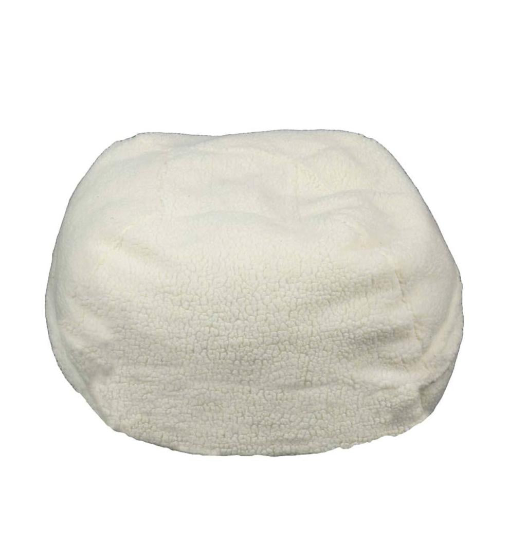 Plow & Hearth Home Accents Indoor Living Sherpa Puff Ball Pet Bed